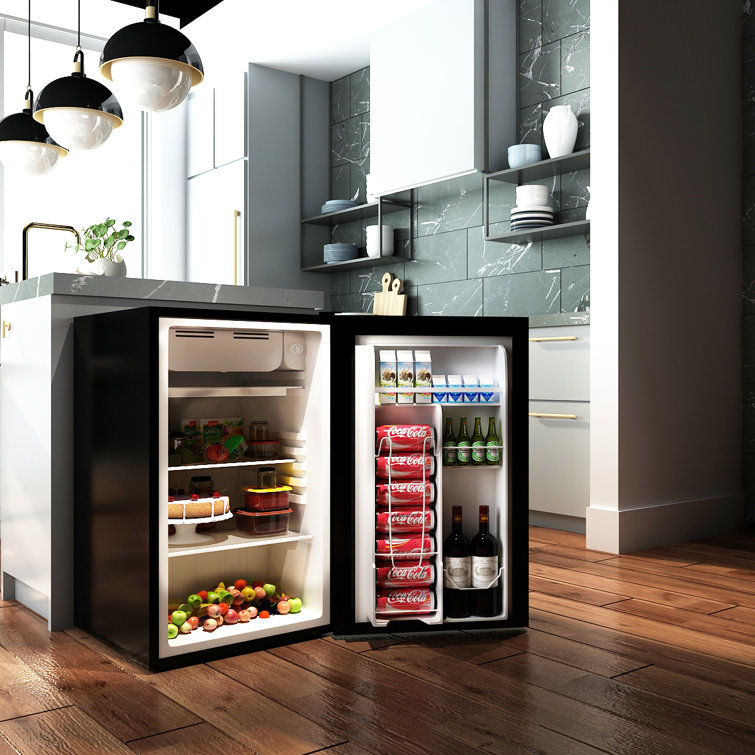 Costway mini best sale fridge with freezer